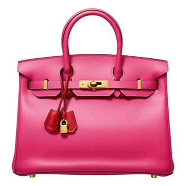 hermes birkin color bright pink and cherry red sticker