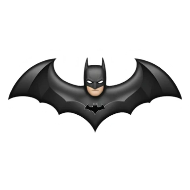 Batman bat black logo sticker