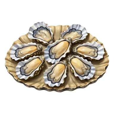 marine oysters sticker