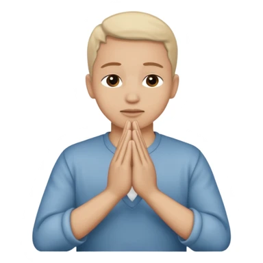  hands clasped prayer sticker