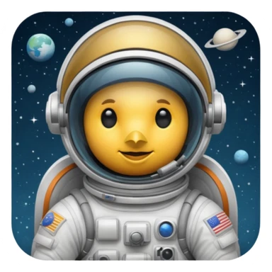 bird astronaut sticker