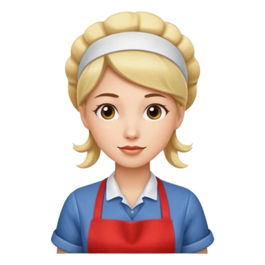 woman with apron sticker