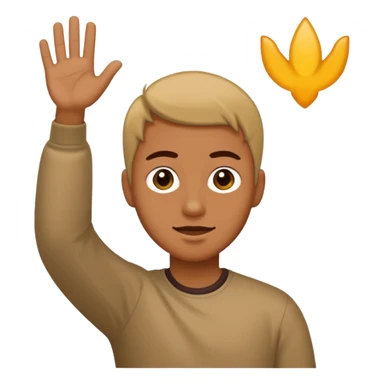 A person doing a dap sticker