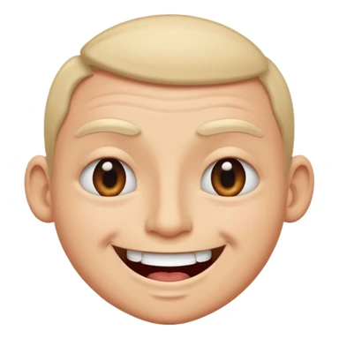 Pulling a funny face sticker