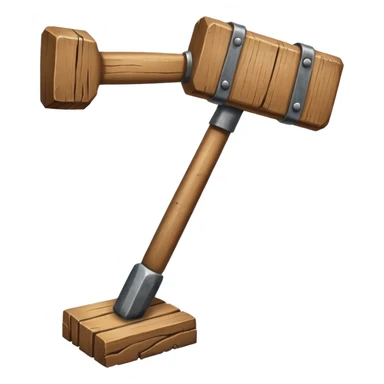 Banhammer with sign BAN! sticker