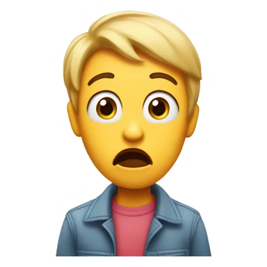 Shocked with hearts sticker