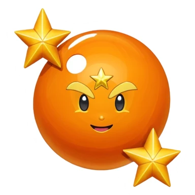4 star dragonball from dragon ball z sticker