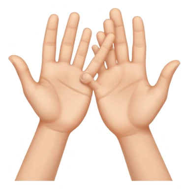 Manos con señas sticker