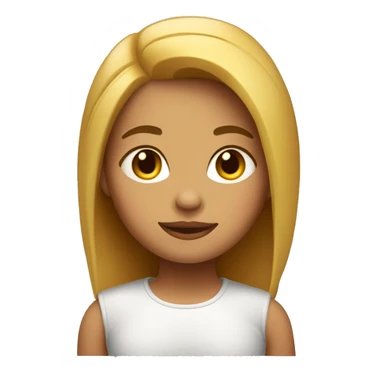 chica con pelo liso y rojo sticker