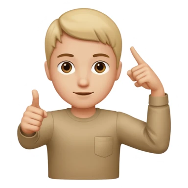 Dab (una persona con el brazo izquierdo estirado y el brazo derecho el codo doblado y en direccion para el lado izquierdo) sticker