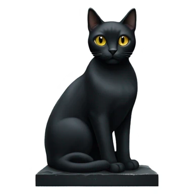Gravestone with black cat laying near it  sticker