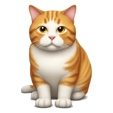 Fat ginger cat  sticker