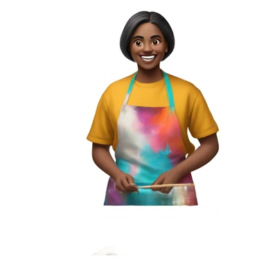 Aesthetic paint artist  sticker