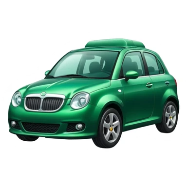 Coche verde de whatsapp sticker
