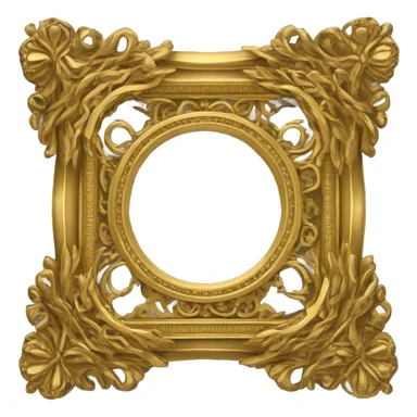 gold frame sticker