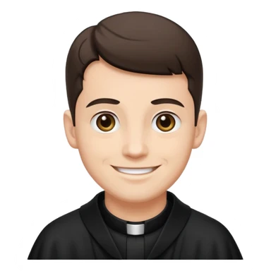 The priest presiding over the wedding sticker