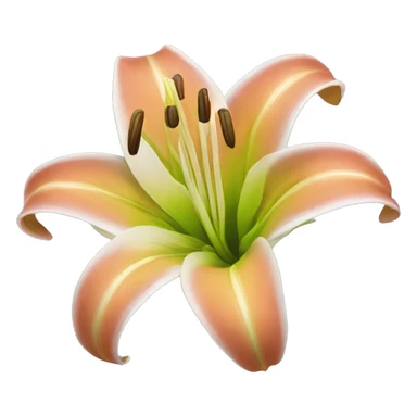 lily flower sticker