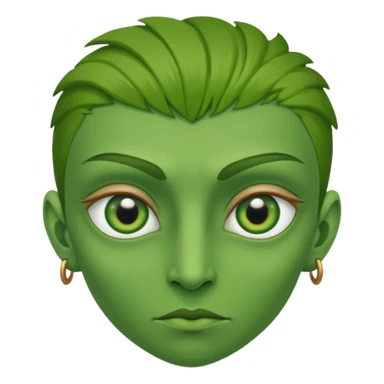 close up looking into the green eye of a greenhawk sticker