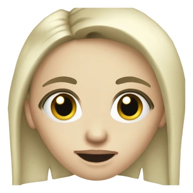 Blonde goth girl with a surprised expression sticker