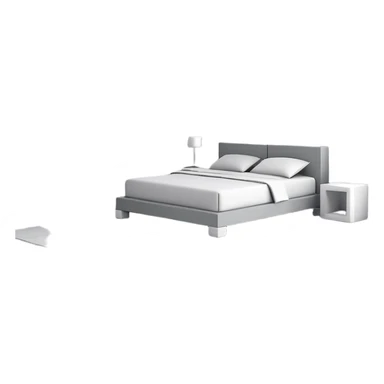 3D cube turning into a room interior sticker