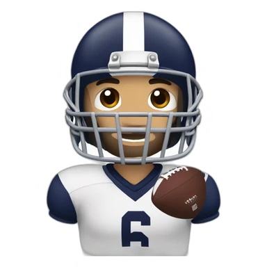 Lachender Football sticker