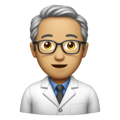 Asian scientist sticker