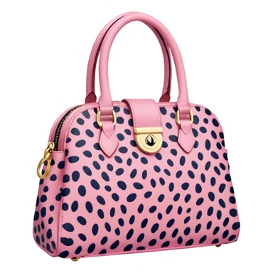 Pink leopard bag sticker