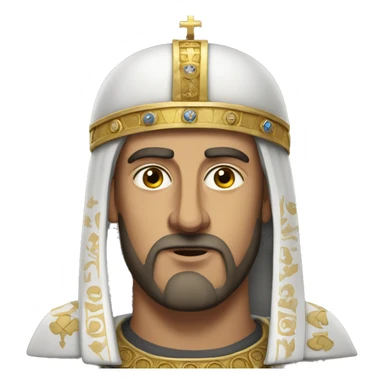 white byzantine emperor maurice sticker