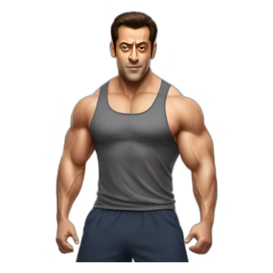  Salman Khan in gym  sticker
