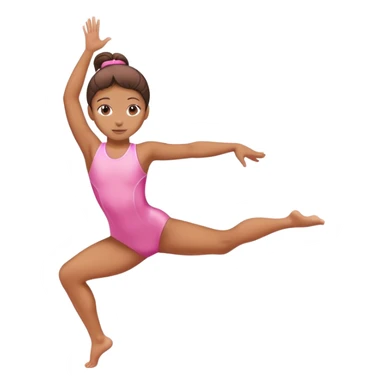 Dance gymnastics kids pink sticker