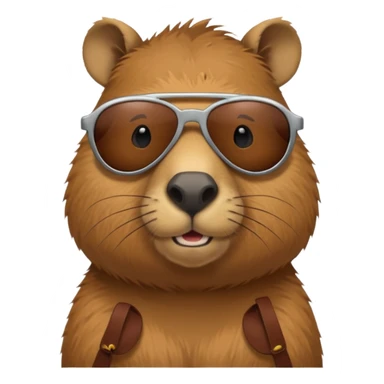 Capybara wearing sunglasses sticker