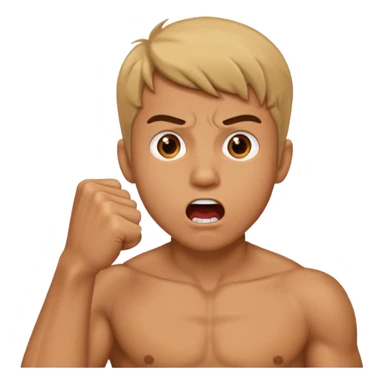 Guy biting his fist sticker