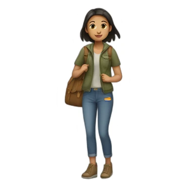 Girl who leaving to Armenia sticker