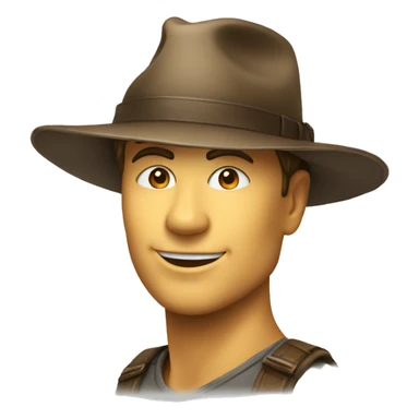 Visage sur le chapeau de ace de one pièce  sticker