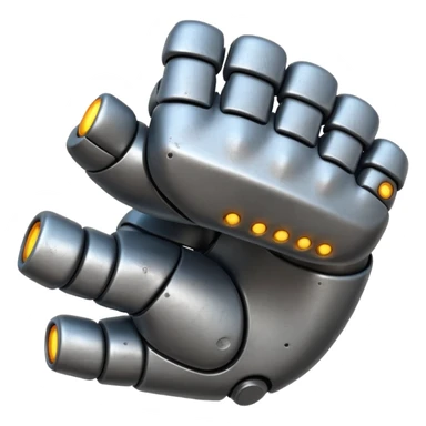 bulky robot fist, knuckles and back of hand visible sticker