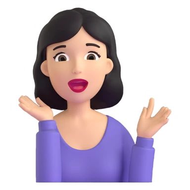 lady singing a birthday song sticker