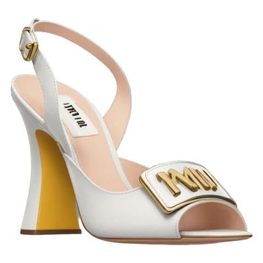 MIU MIU Buckle slingback pumps sticker