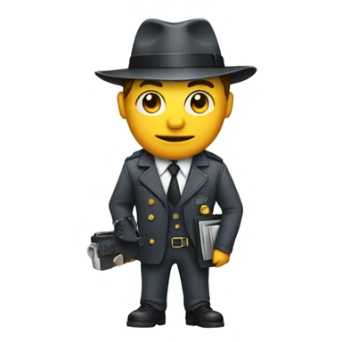 detective with a computer sticker