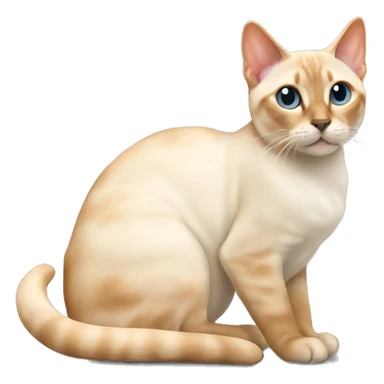 Flame point Siamese cat sticker