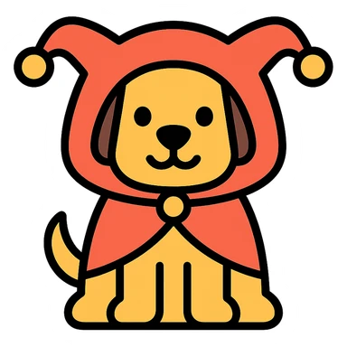 dog in a costume sticker