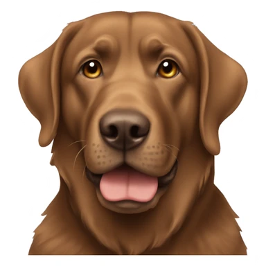 Brown labra doodle  sticker