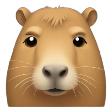 sad capybara sticker