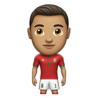 Ronaldo in Portugal jersey sticker