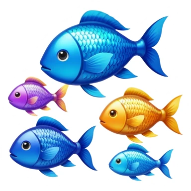 School of Fish sticker
