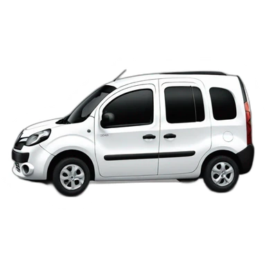 renault kangoo blanc de côté sticker