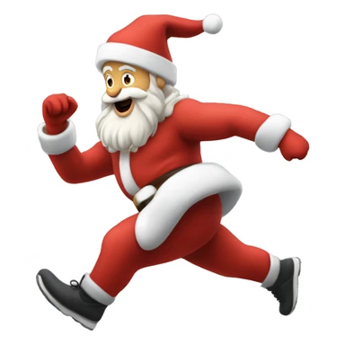 skipping sprint review santa sticker