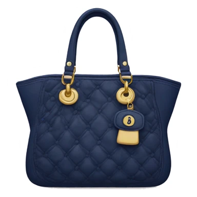 Navy Dior purse sticker