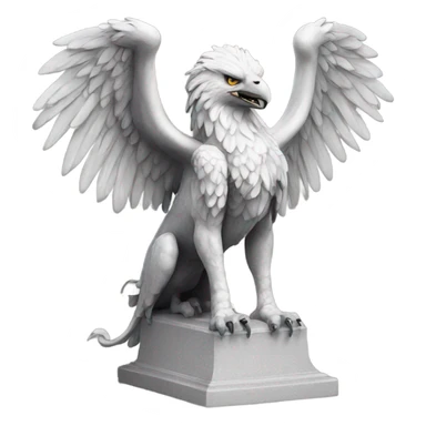 Griffin statues full body realistic  sticker