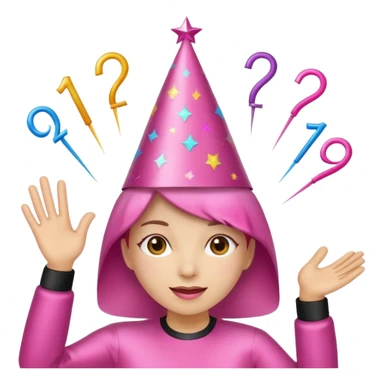 pink new year sticker