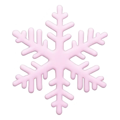 pastel pink snowflake  sticker